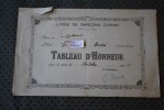 RECOMPENSE TABLEAU D'HONNEUR DU LYCEE DE GARCON D'ORAN ALGERIE EX COLONIE FRANCAISE  AU MOIS OCTOBRE 1935 >THEME ECOL - Autres & Non Classés