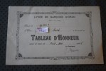 RECOMPENSE TABLEAU D'HONNEUR DU LYCEE DE GARCON D'ORAN ALGERIE EX COLONIE FRANCAISE AU MOIS AVRIL/MAI 1936 >THEME ECO - Andere & Zonder Classificatie