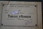 RECOMPENSE TABLEAU D'HONNEUR DU LYCEE DE GARCON D'ORAN ALGERIE EX COLONIE FRANCAISE MOIS DE  DECEMBRE 1938 >THEME ECO - Autres & Non Classés