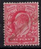 GB 1902 - 1911 KEV11 1d RED USED STAMP (C449 ) - Oblitérés