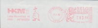 BELGIË/BELGIQUE :1986: Red Postal Metermark On Fragment : ## H.K.M. ## : KANGOEROE,KANGAROO,KANGOUROU,FINANCES, - Andere & Zonder Classificatie
