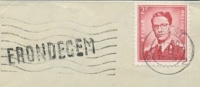 BELGIË/BELGIQUE :1956: ## ERONDEGEM ## Langstempel/Griffe Op/sur Fragment. - Langstempel