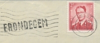 BELGIË/BELGIQUE :1956: ## ERONDEGEM ## Langstempel/Griffe Op/sur Fragment. - Linear Postmarks