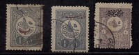 Turkey Used, Overprints , 3 Diff.,, - 1837-1914 Smyrne