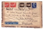 Italie Trento Trente Censure Censured Portugal Portogallo Lisboa Sao Pedro De Sintra 1941 - Marcophilie