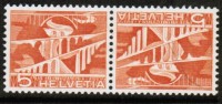 SWITZERLAND   Scott #  329*  VF MINT LH "Tete-Beche" - Unused Stamps