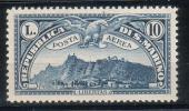 Repubblica Di San Marino - 1931 POSTA AEREA - 10 Lire Azzurro ** MNH Firmato SORANI - Luftpost