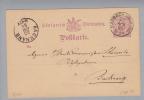 Heimat De BW Marbach 1885-04-28 Auf GS 5 Pfennig Nach Backnang - Enteros Postales