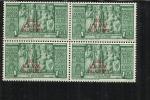 EGEO 1938 AUGUSTO POSTA AEREA AIR MAIL 50 C MNH QUARTINA BLOCK - Egée