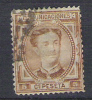 Q297.-. SPAIN / ESPAÑA .-. 1876 .-. " KING ALFONSO XII "   .-.  SCOTT # : 222   .-. USED . - Used Stamps