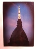 TORINO-LA MOLE ANTONELLIANA-NOTTURNO-ANNULLO ANNO EUROP. DEL TURISMO 1990-FRANCOBOLLO ITALIA 90 ROMANIA-FG-V 13-10-1990 - Mole Antonelliana