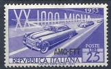 1953 TRIESTE A MILLE MIGLIA AUTO MNH ** - RR9335 - Neufs