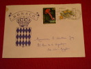 Monaco Interessante Enveloppe Timbrée - Postmarks
