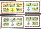 Ghana FIFA World Cup West Germany 1974 4 Sheets Of 5 Imperforated MNH** - 1974 – Allemagne Fédérale