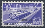 1953 TRIESTE A MILLE MIGLIA AUTO MNH ** - RR9362 - Neufs