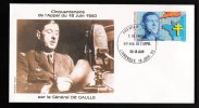 LE GENERAL DE GAULLE CINQUANTENAIRE DE L´APPEL DU 18 JUIN 1940 GABON REPUBLIQUE GABONAISE LIBREVILLE  POSTE AERIENNE - De Gaulle (Generaal)