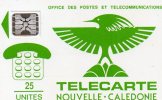 TELECARTE  NOUVELLE-CALEDONIE  Cagou 25Unites ( Puce SC5 AN-P7) - Neukaledonien