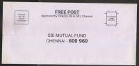 India 2011  CHENNAI  P&T  FREEPOST  ENVELOPE # 30348 Inde Indien - Lettres & Documents