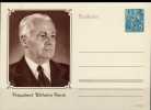 Postkarte 1956 DDR P67 ** 6€ Als Sonderganzsache Zum 80.Geburtstag Präsident Wilhelm Pieck Documentation Card Of Germany - Briefe U. Dokumente