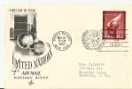 == UNO GS FDC NY  1957 - Briefe U. Dokumente