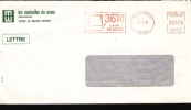 13597 / 72 LE MANS CT - 7.1.1991 - SARTHE / 3614 CODE MDM / LES MUTUELLES DU MANS ASSURANCES / PAR AVION Lettre France - Código Postal