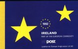IRELAND 1992 Mi 810 EUROPEAN COMMUNITY MINT PRESTIGE BOOKLET ** - Carnets