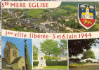 CP Ste Mère Eglise 1 ère Ville Libérée 5 Et 6 Juin 1944 50 Manche - Sainte Mère Eglise