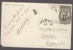 Algeria 1951 PC Postcard To UK Relizane Kiosque Et Eglise - Covers & Documents