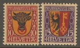 Switzerland 1918 Mi# 143-144 * MH - Nuovi