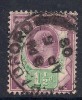 GB 1901 - 13 KEV11 1 1/2d USED PURPLE & GREEN STAMP WMK 49 (E427) - Oblitérés