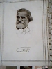 IMMAGINE  Tipo A4 Di GIUSEPPE VERDI Bordato A Matita Tipo Stampina ANNI 50 C105 18 X 28 - Affiches & Posters