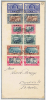 South West Africa:  Cover With  Michel 198-209, In Pairs, 1938, Cat Value € 170 - Afrique Du Sud-Ouest (1923-1990)