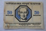1921 WEIMAR 50 PFENNING  Banknoten DEUTSCHE GERMANY ALLEMAGNE BILLET  DE BANQUE Banconota  BANK REPUBLIQUE DE  WEIMAR - Sonstige & Ohne Zuordnung