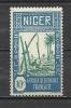 FRENCH NIGER 1926-1938  - DEFINITIVE 10 -  MH MINT HINGED - Unused Stamps