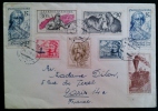 ENVELOPPE DE TCHECOSLOVAQUIE POUR LA FRANCE 1959-BELLE COMPOSITION DE TIMBRES - Brieven En Documenten