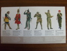 Carte 6 Costumes Militaires Anglais 1661 à 1999 - Uniformen