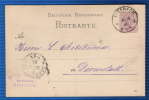 ****** EISENACH In DARMSTADT 25 / 03 / 1885 ( !!!! PRIVATE CACHET !!! ) - Eisenach