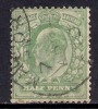 GB 1902 - 1910 KEV11 1/2d GREEN USED STAMP  WMK 49 (F434 ) - Oblitérés