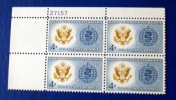 USA 1962 MALARIA ERADICATION  BLOCK MNH** - Blocks & Kleinbögen