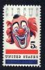 1966 USA American Circus Stamp Sc#1309 Clown - Cirque