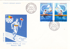 Summer Olympics, Canoeing Canoe1980, Moscow. FIRST DAY COVER. Romania, Unused Envelope, Stamped. - Canoa