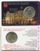 VATICANO VATICAN VATIKAN 50 CENT 2010 IN COIN CARD FDC - Vaticano (Ciudad Del)