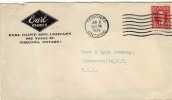 3548  Carta, Toronto 1938 Ontario ,   Canada. Cover - Storia Postale