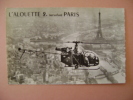 CPSM  L ALOUETTE 2 SURVOLANT PARIS N°1.316 - Hubschrauber