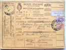 Bulletin D'expédition Colis Postal 1926 Milano Pour Paris - Postal Parcels