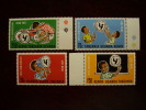 KUT 1972 25th.Anniv Of UNICEF Issue 4 Values To 2/50  MNH. - Kenya, Ouganda & Tanzanie