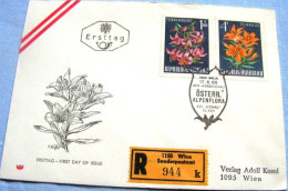 == AUSTRIA R-FDC 1966  Blumen , Sonderpostamt - Lettres & Documents