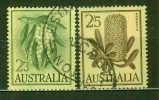 Mimosa - Banksia - AUSTRALIE - Fleurs - N° 258-258a - 1959 - Oblitérés