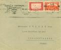 ALGERIE LETTRE FLAMME ONDULEE ORAN 18/01/1939 - Covers & Documents