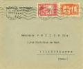 ALGERIE LETTRE FLAMME ONDULEE ORAN 13/6/1938 - Covers & Documents